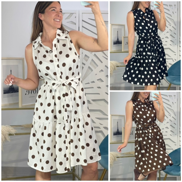 Vestido Lunares Corto