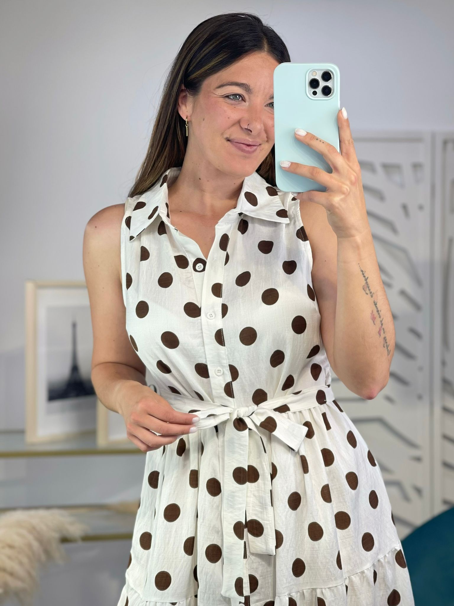 Vestido Lunares Corto - Imagen 8