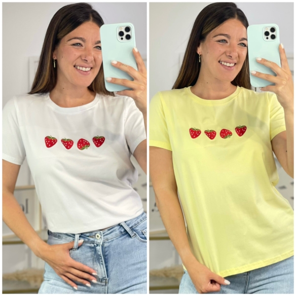 Camiseta Fresas