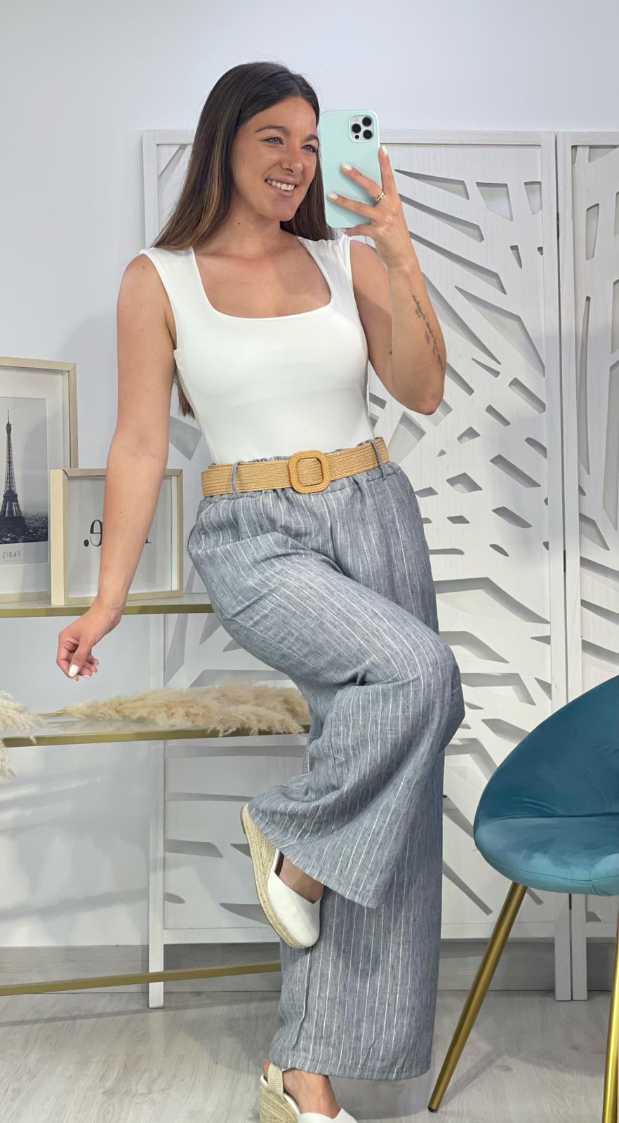 Pantalón Lidia + Cinturón - Imagen 3