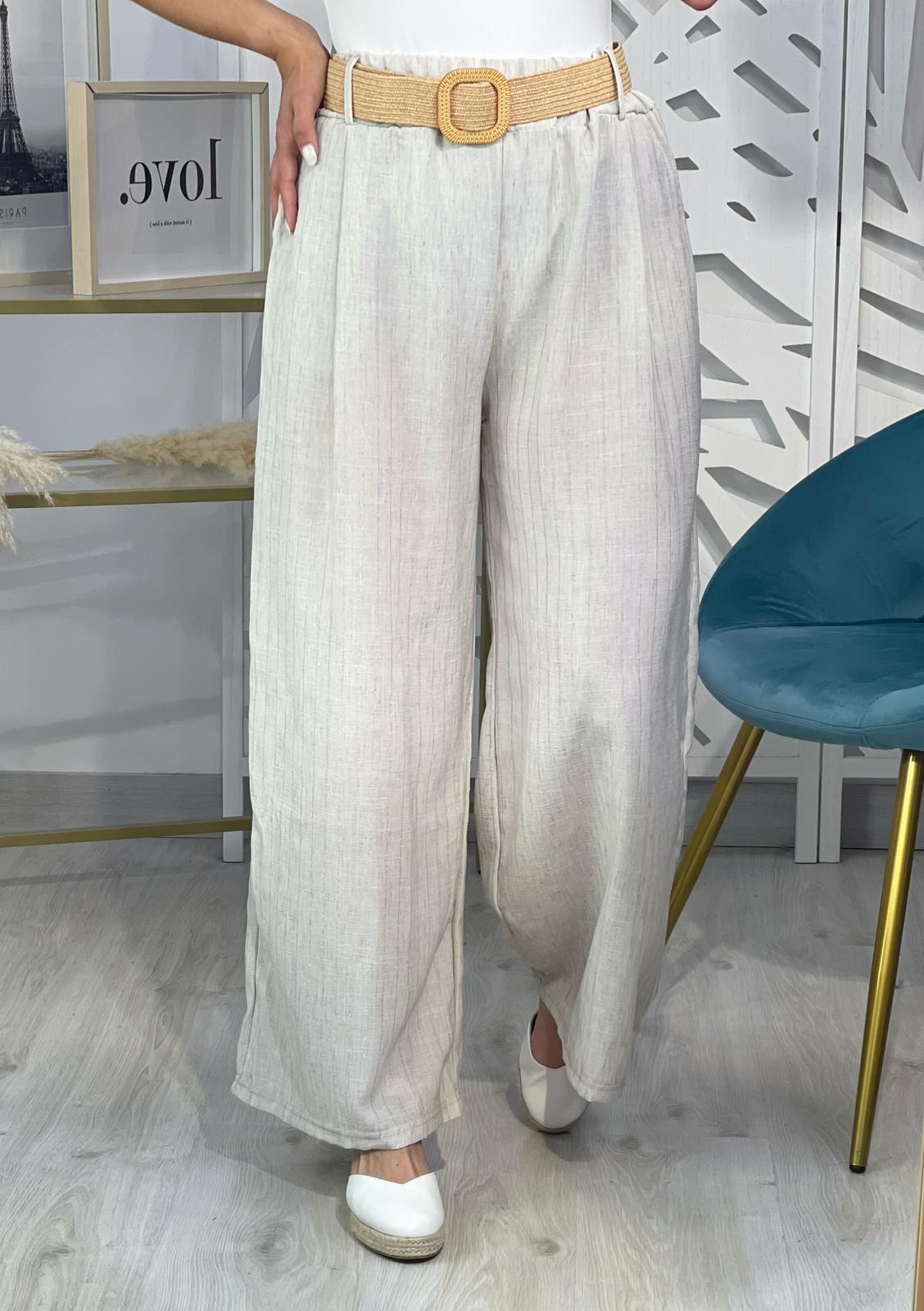 Pantalón Lidia + Cinturón - Imagen 6