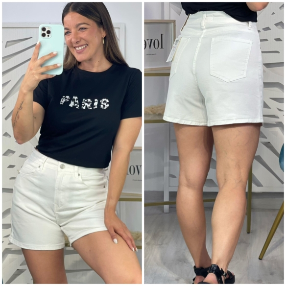 Short Vaquero Vera - Blanco