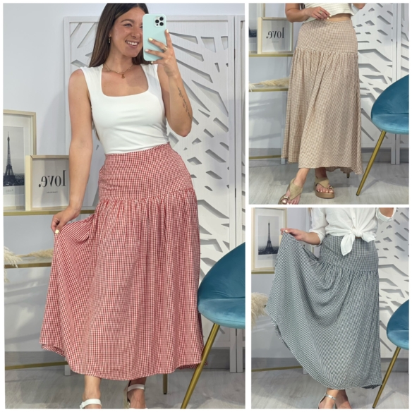 Falda Cuadros Vichy