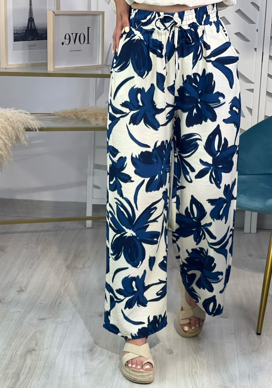 Pantalón Ancho Flores - Imagen 4