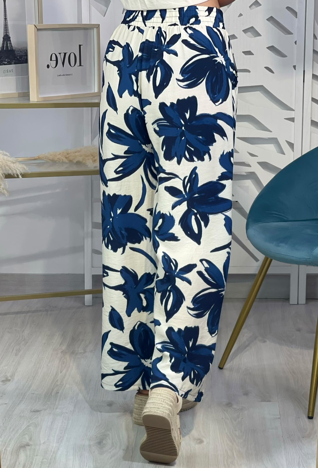 Pantalón Ancho Flores - Imagen 6