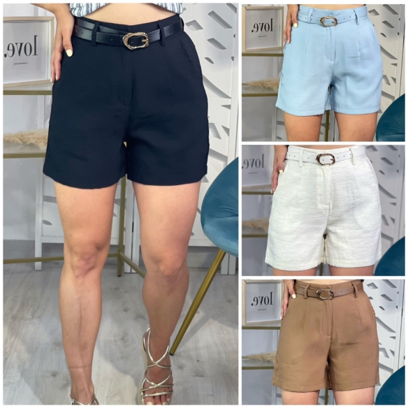 Pantalón Corto Paulina + Cinturón