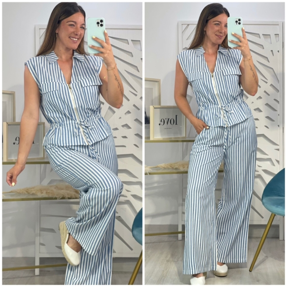 Conjunto Rayas Telma Largo