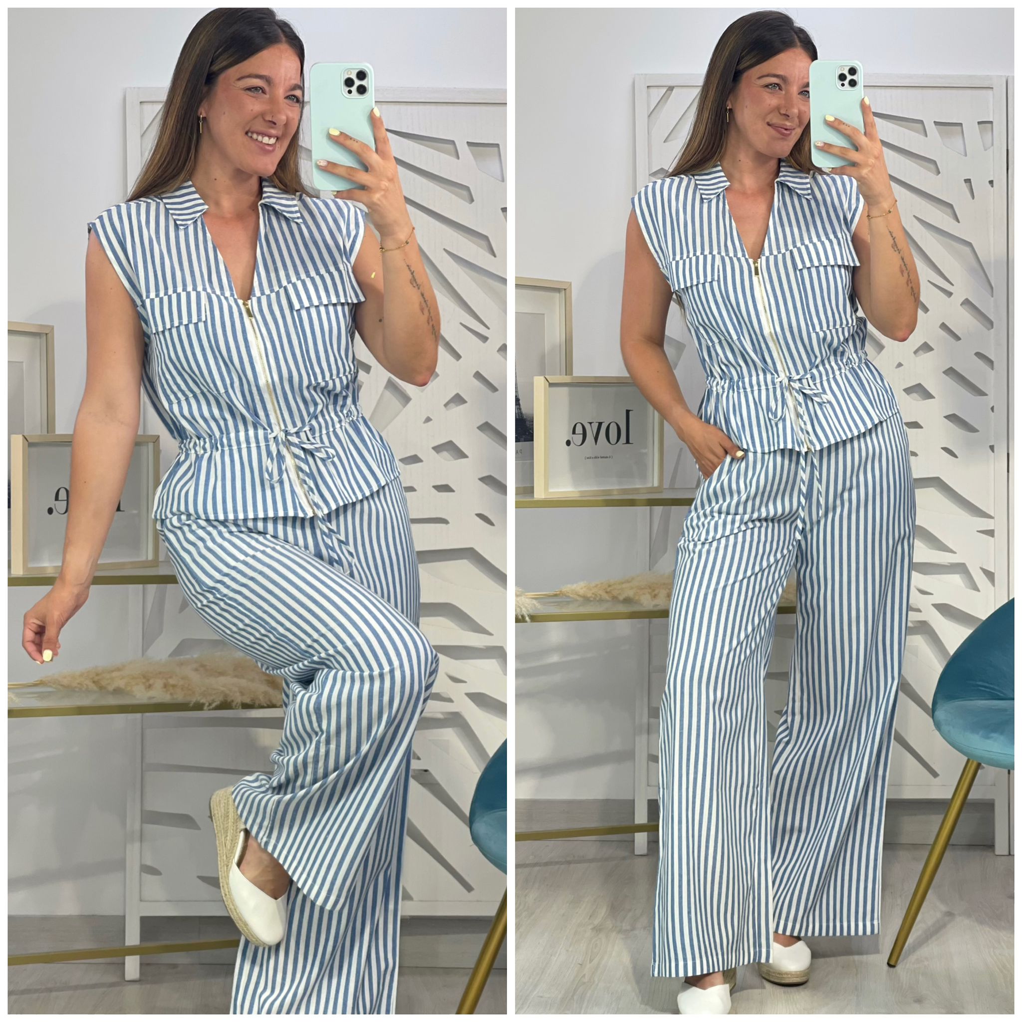 Conjunto Rayas Telma Largo