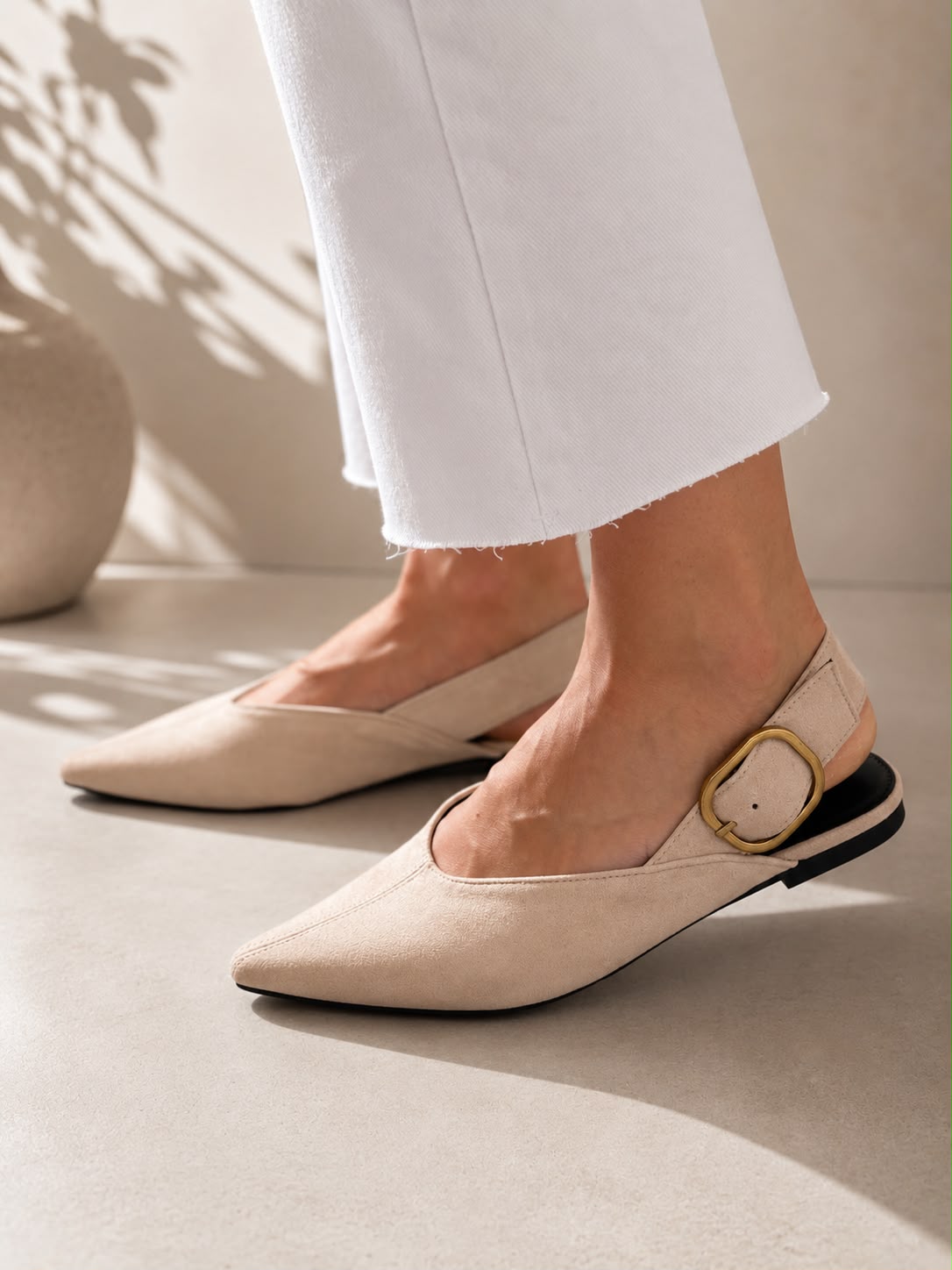 Mule Antelina Destalonada - Beige