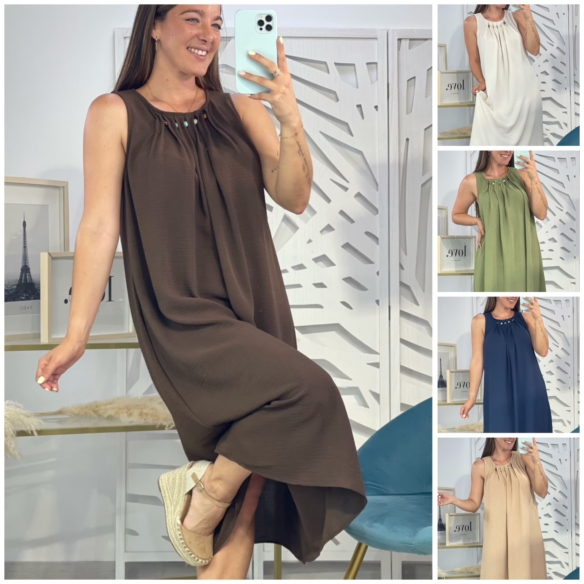 Vestido Detalle Piedras