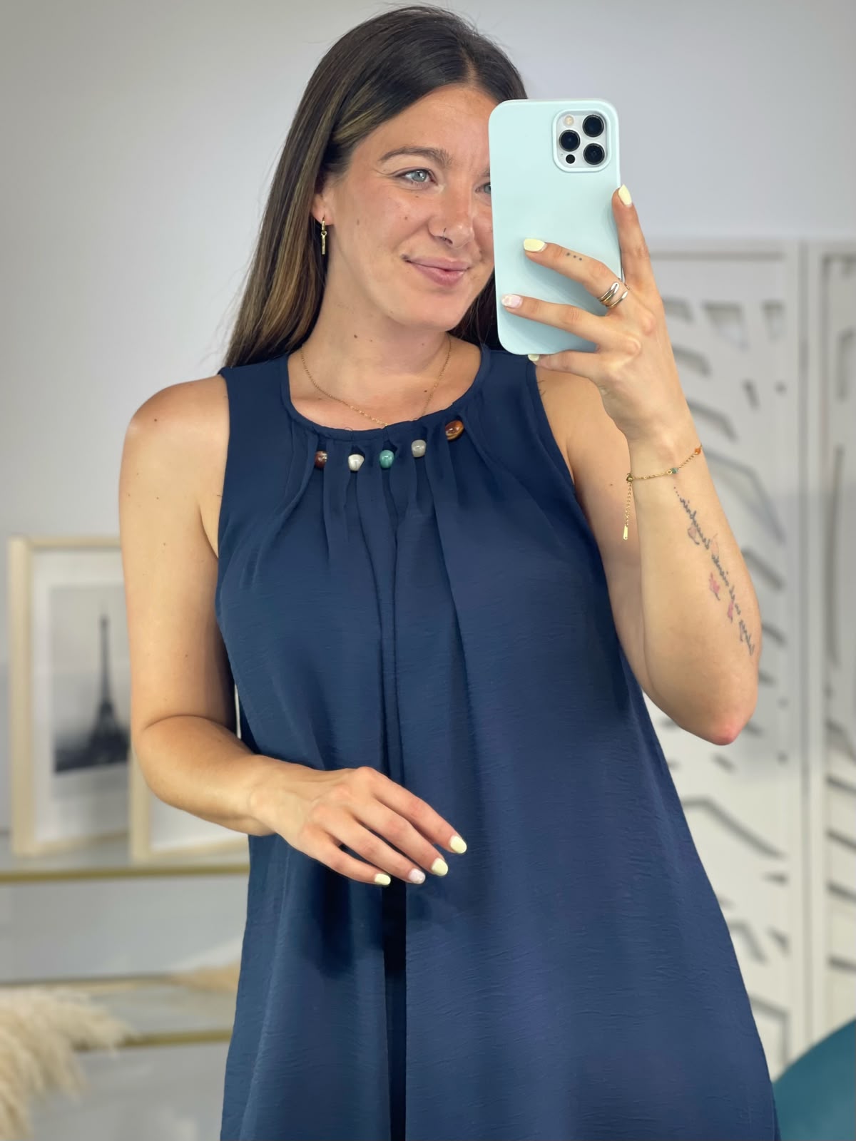 Vestido Detalle Piedras - Imagen 5