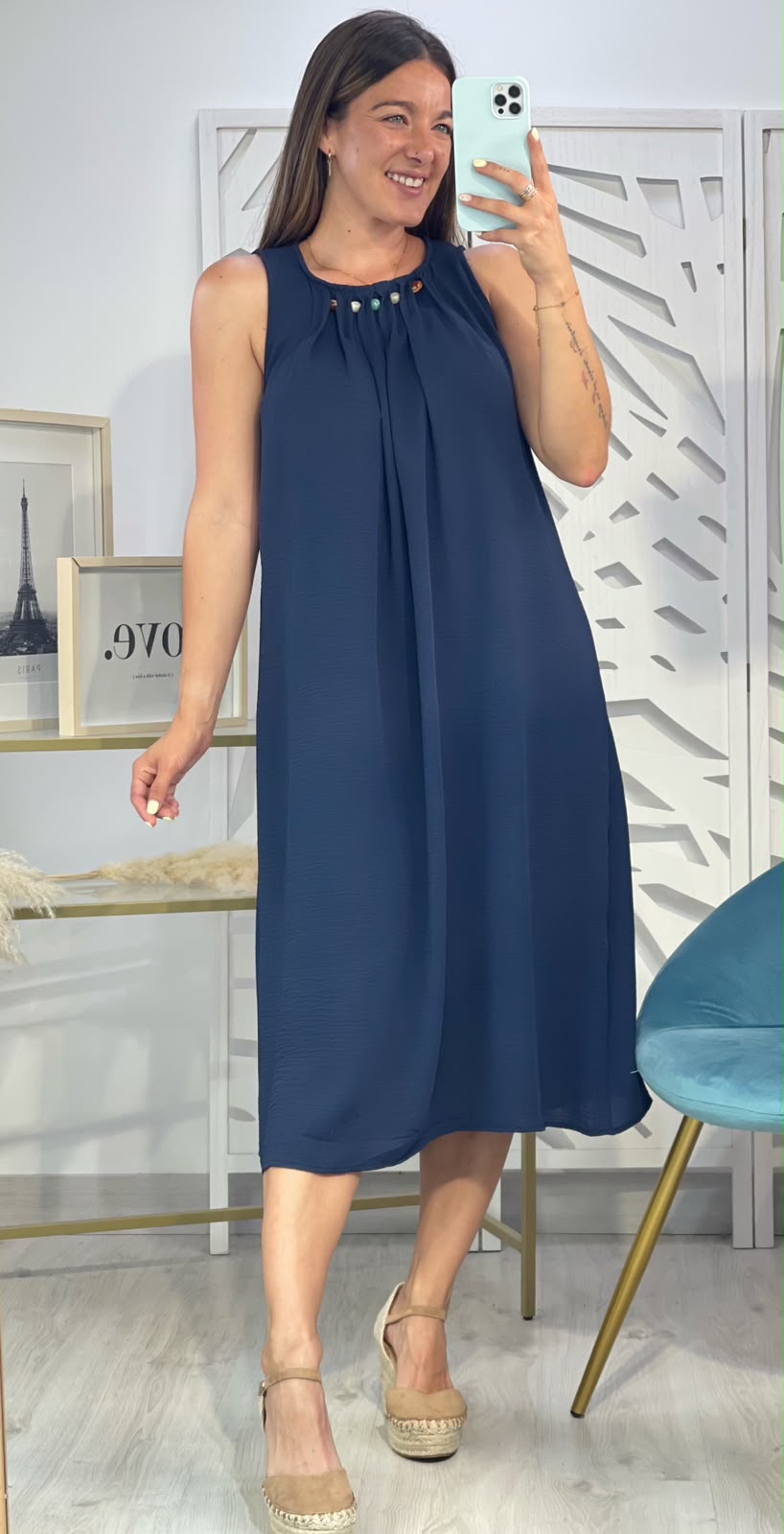 Vestido Detalle Piedras - Imagen 4