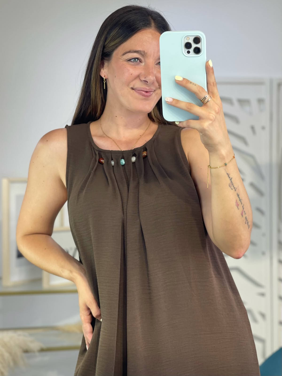 Vestido Detalle Piedras - Imagen 3
