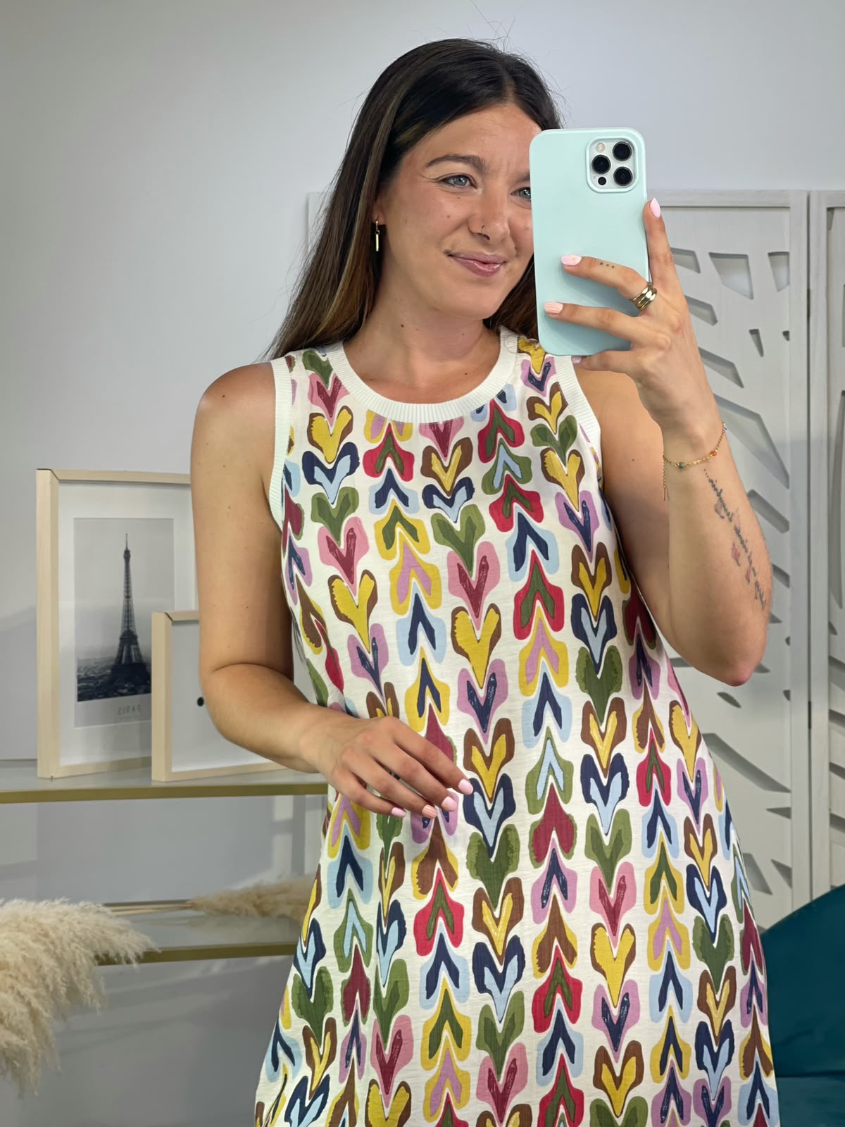 Vestido Estampado Corazones - Imagen 4