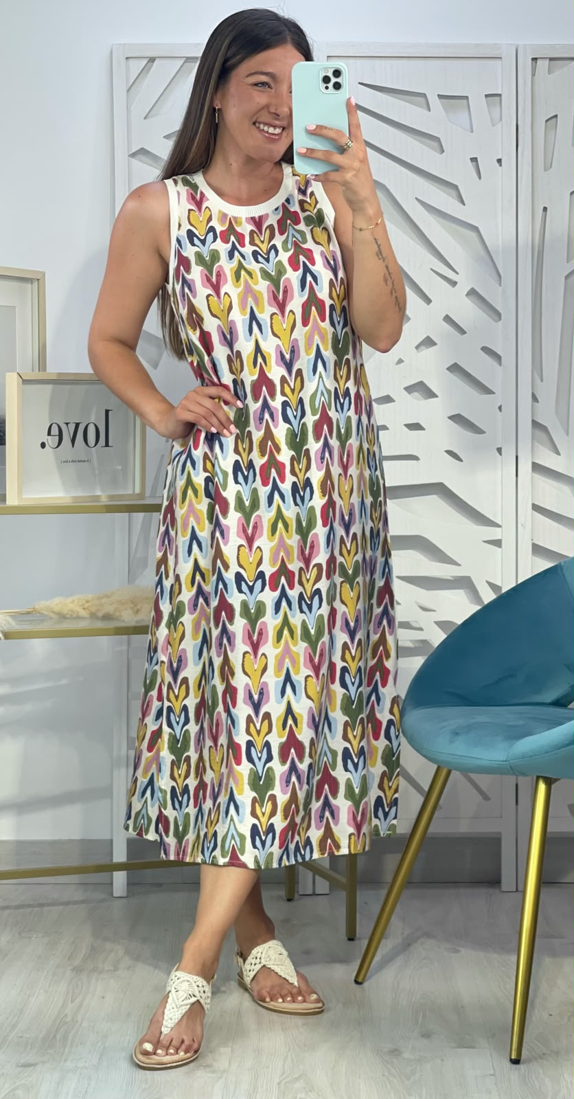 Vestido Estampado Corazones - Imagen 2