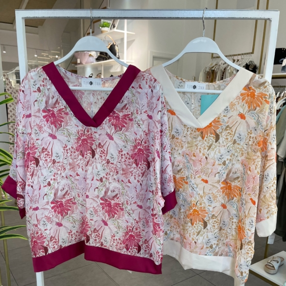Blusa Camila Escote Raso (Tallas Grandes)