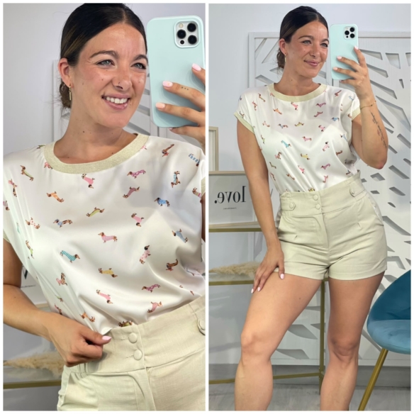 Camisa Raso Perros