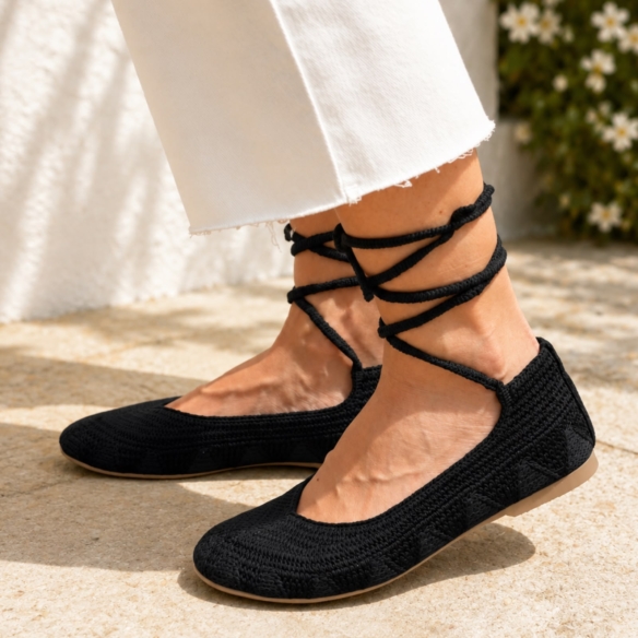 Bailarina Crochet Lisa - Negra