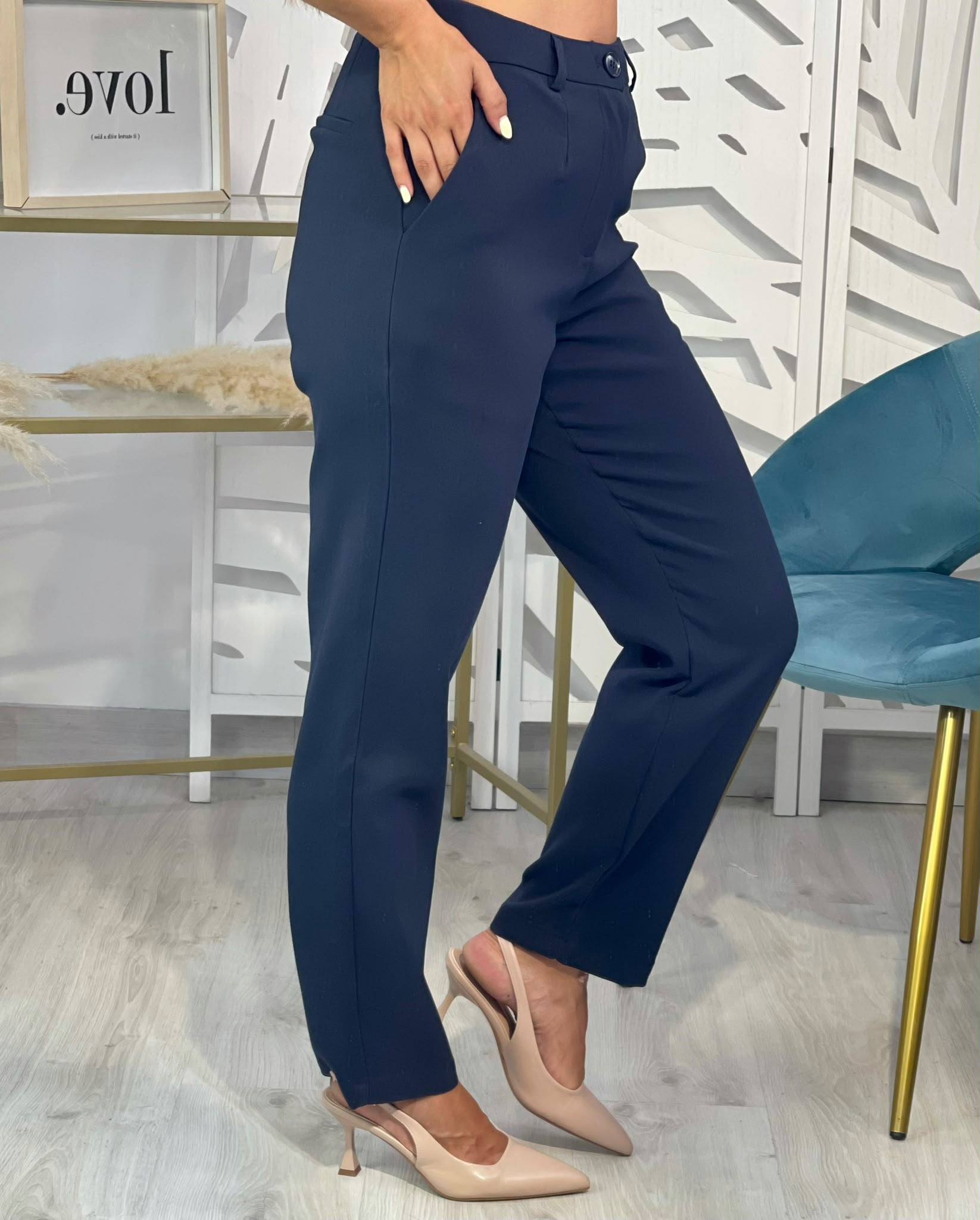 Pantalón Vestir Amanda - Azul - Imagen 5