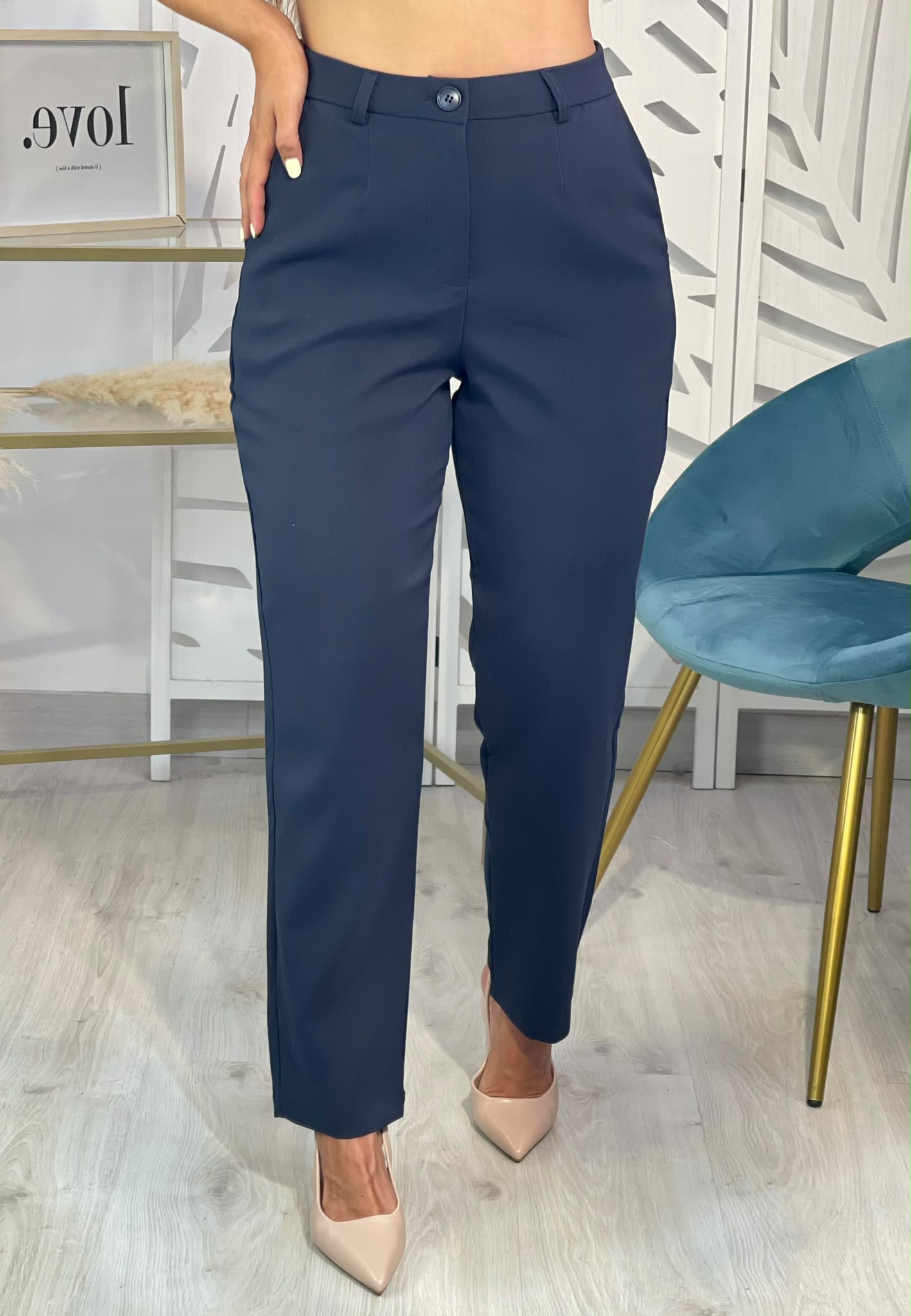 Pantalón Vestir Amanda - Azul - Imagen 4