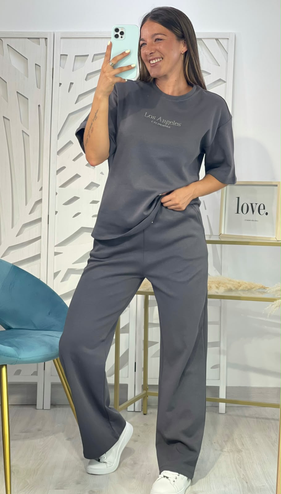Conjunto Chandal Los Ángeles - Gris - Imagen 2