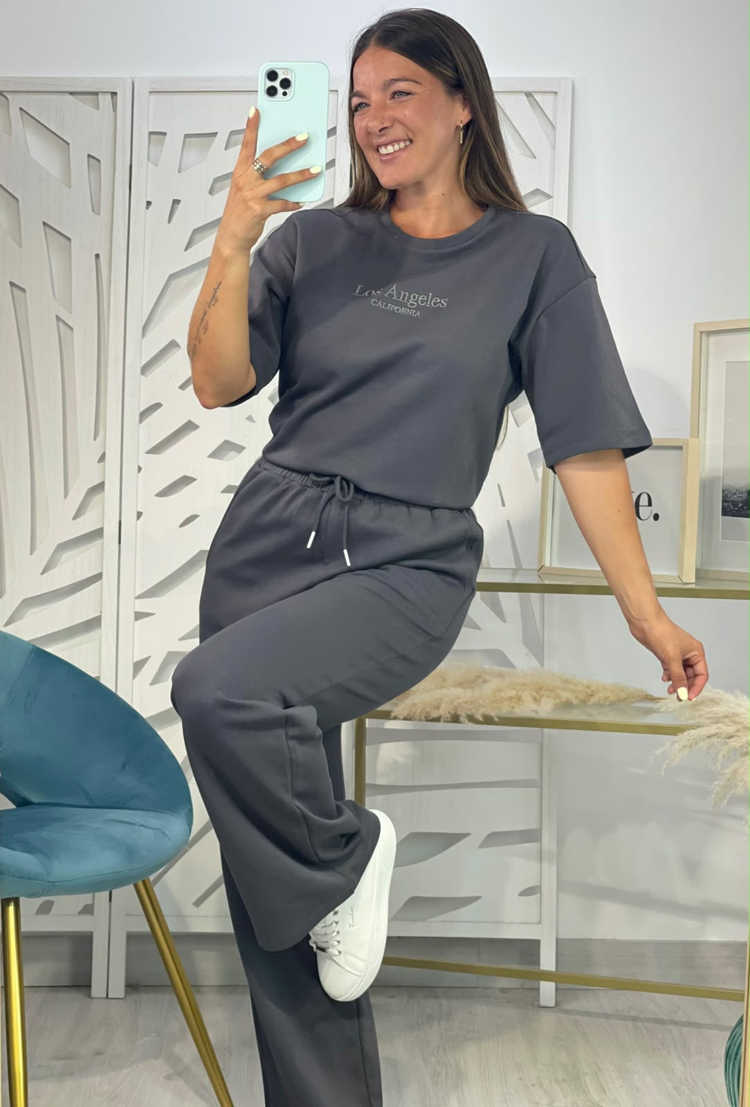 Conjunto Chandal Los Ángeles - Gris - Imagen 5