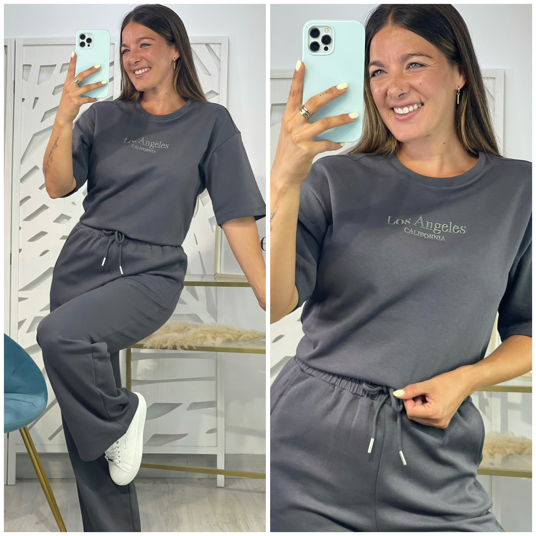 Conjunto Chandal Los Ángeles - Gris