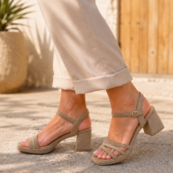 Tacón Princesa - Beige