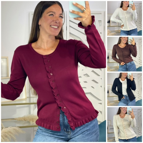 Chaqueta Punto Volantes