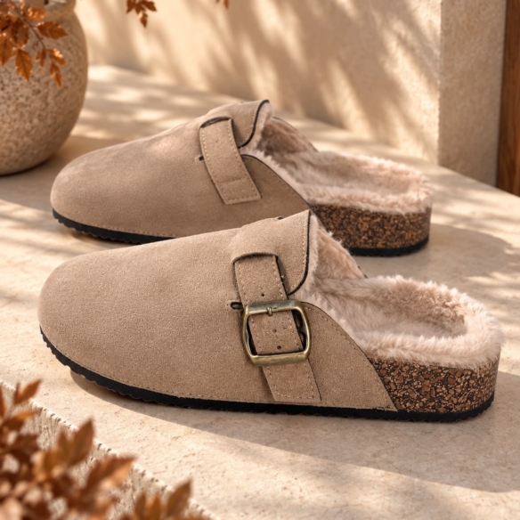 Zueco Antelina Pelito - Beige