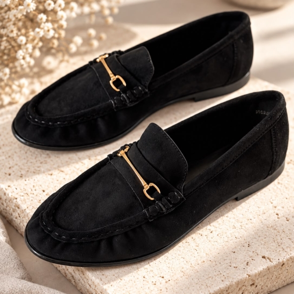 Mocasín Antelina - Negro
