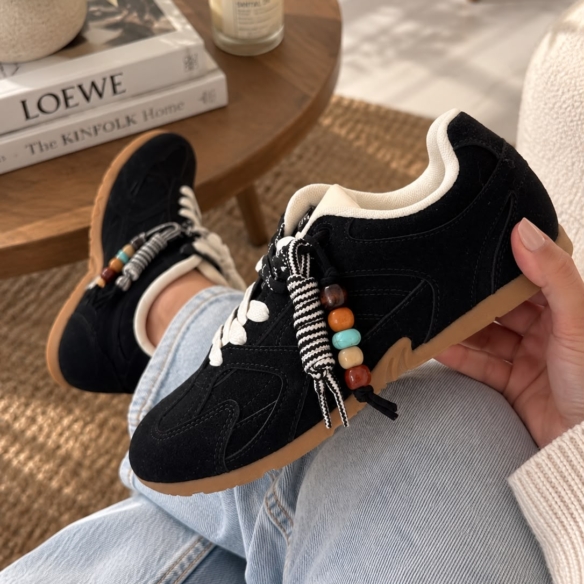 Deportiva Doble Cordón - Negra