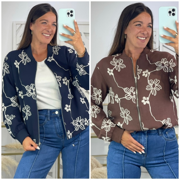 Bomber Flores Alba
