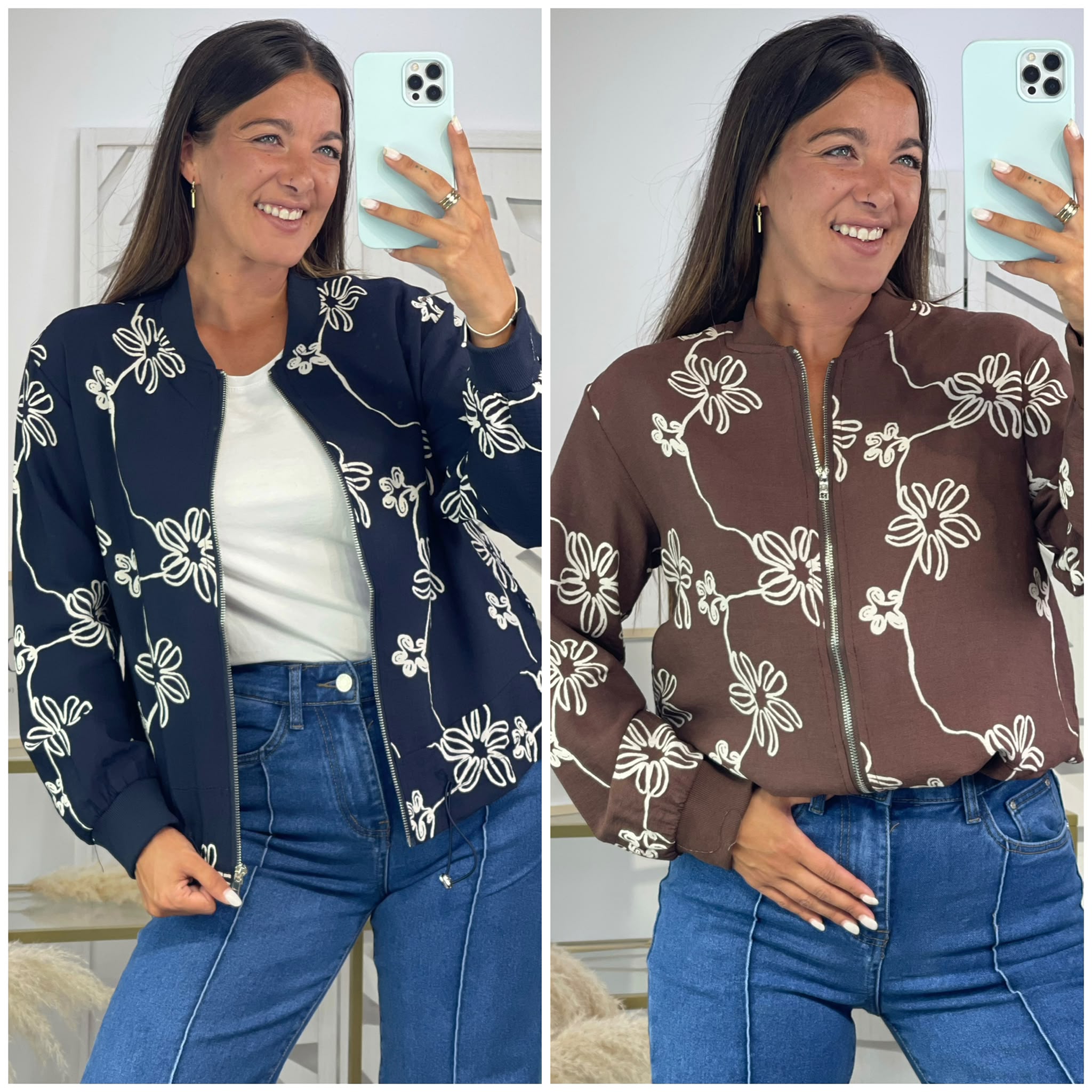 Bomber Flores Alba