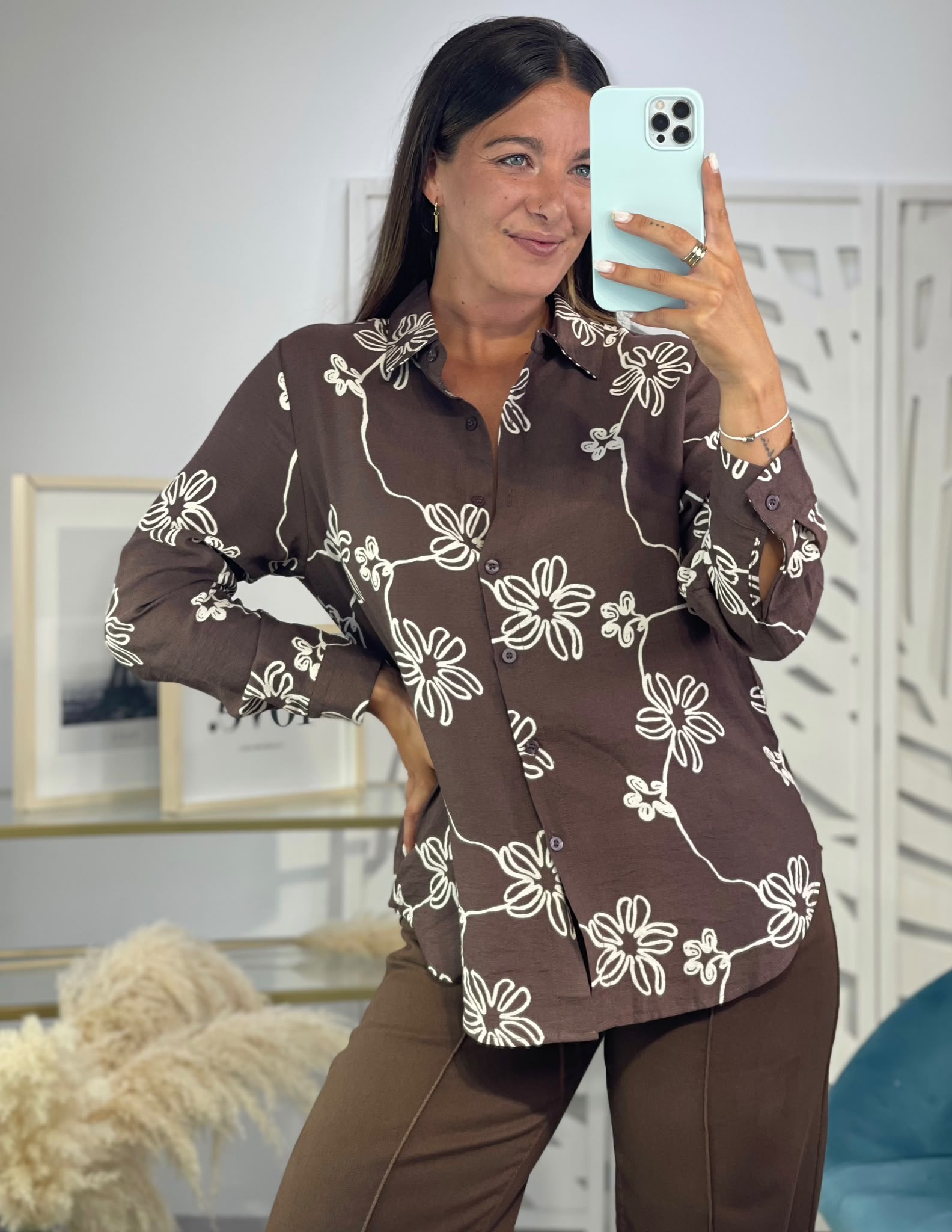 Camisa Flores Alba - Imagen 6